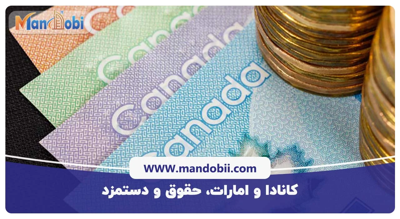 کانادا و امارات، حقوق و دستمزد